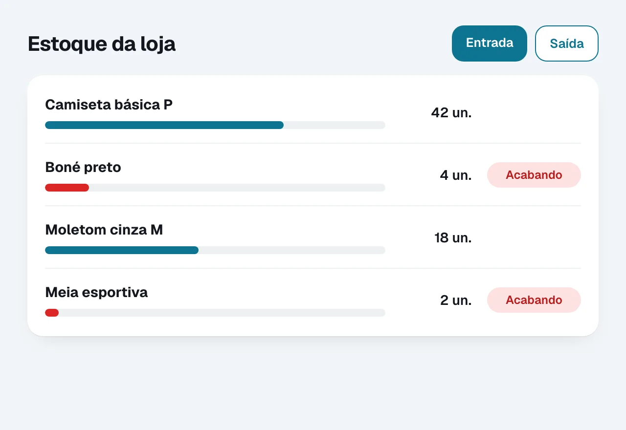 Estoque da loja